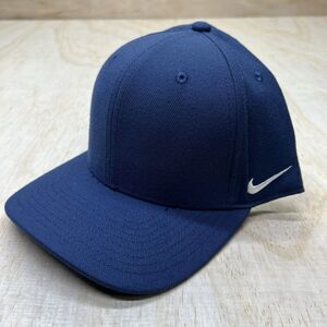 NEW S/M Nike Classic 99 Blank Team Dri-FIT Swoosh Flex Hat Navy Blue